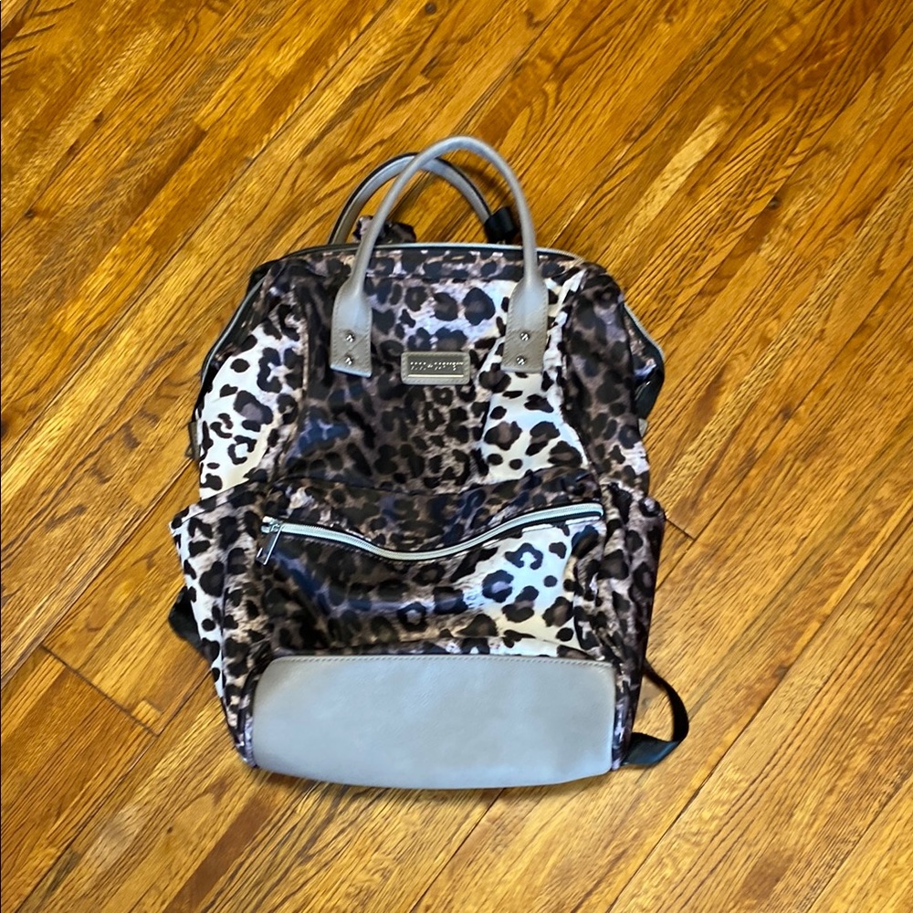 Coco + Carmen Leopard Print Backpack